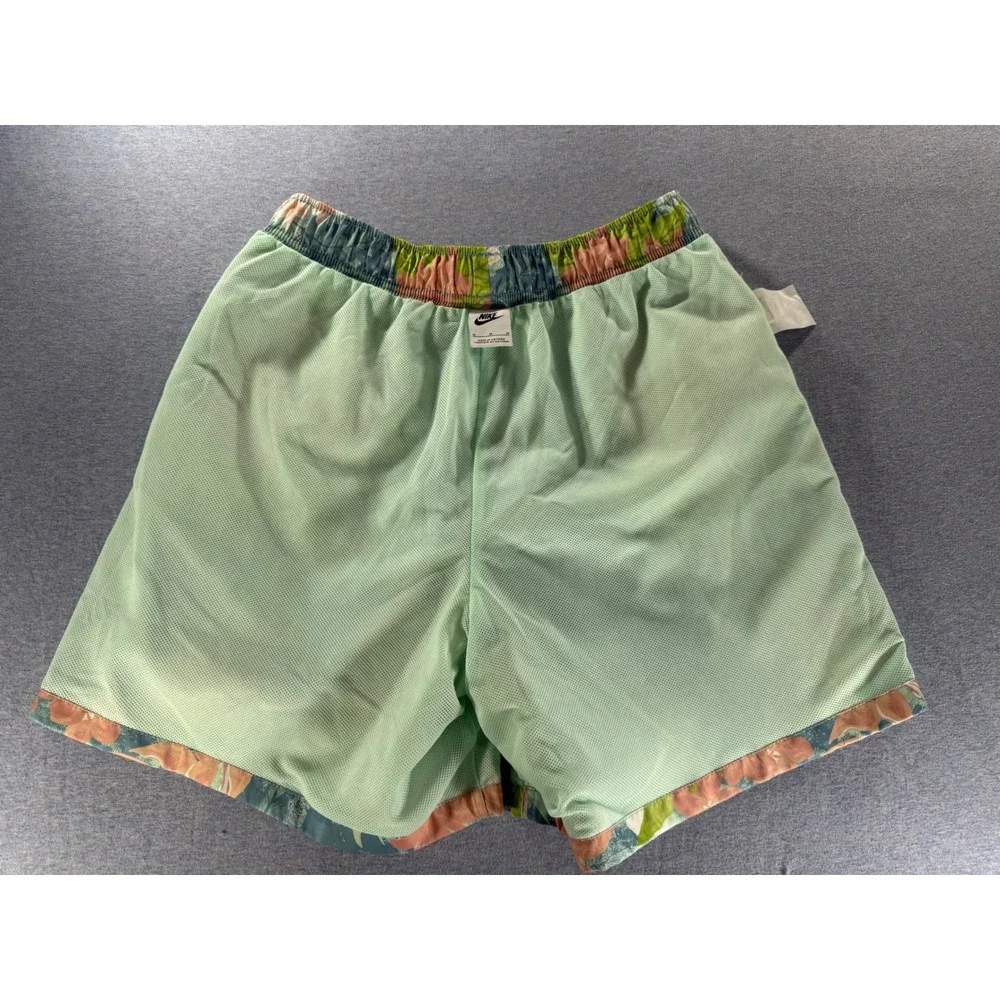 Nike Sportswear Mens Tropical Floral Swim Shorts Blue Pink HV4610-353 Size M